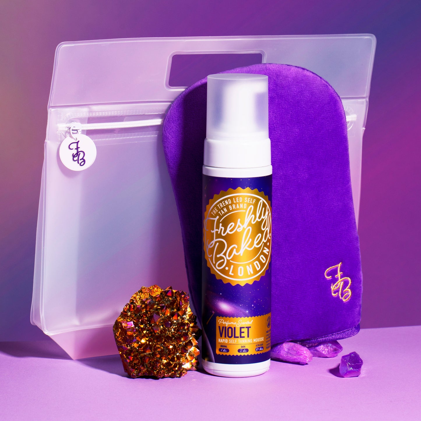 CLEARANCE Violet Bundle Tan + Mitt