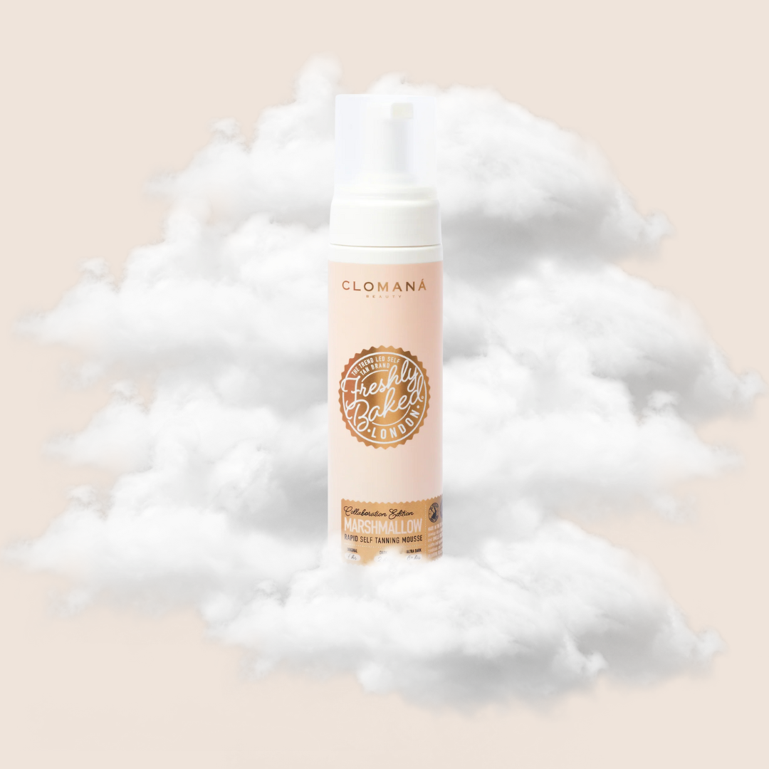Marshmallow Scented Self Tan Mousse - Freshly Baked London X Clomanà