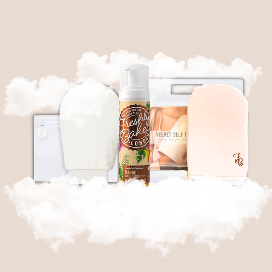 Body Bake™ | Self Tan Bundle with Velvet Mitt & Exfoliating Mitt