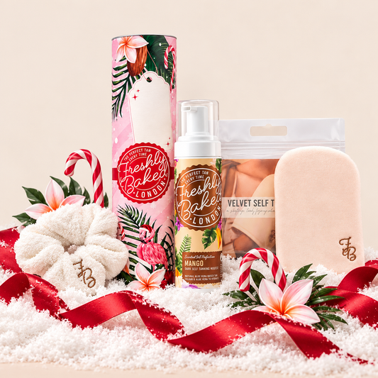 Christmas Self Tan Gift Set – Mousse, Tanning Mitt & Scrunchie